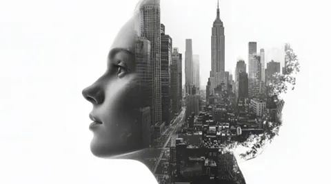 Elle et la ville, une seule image