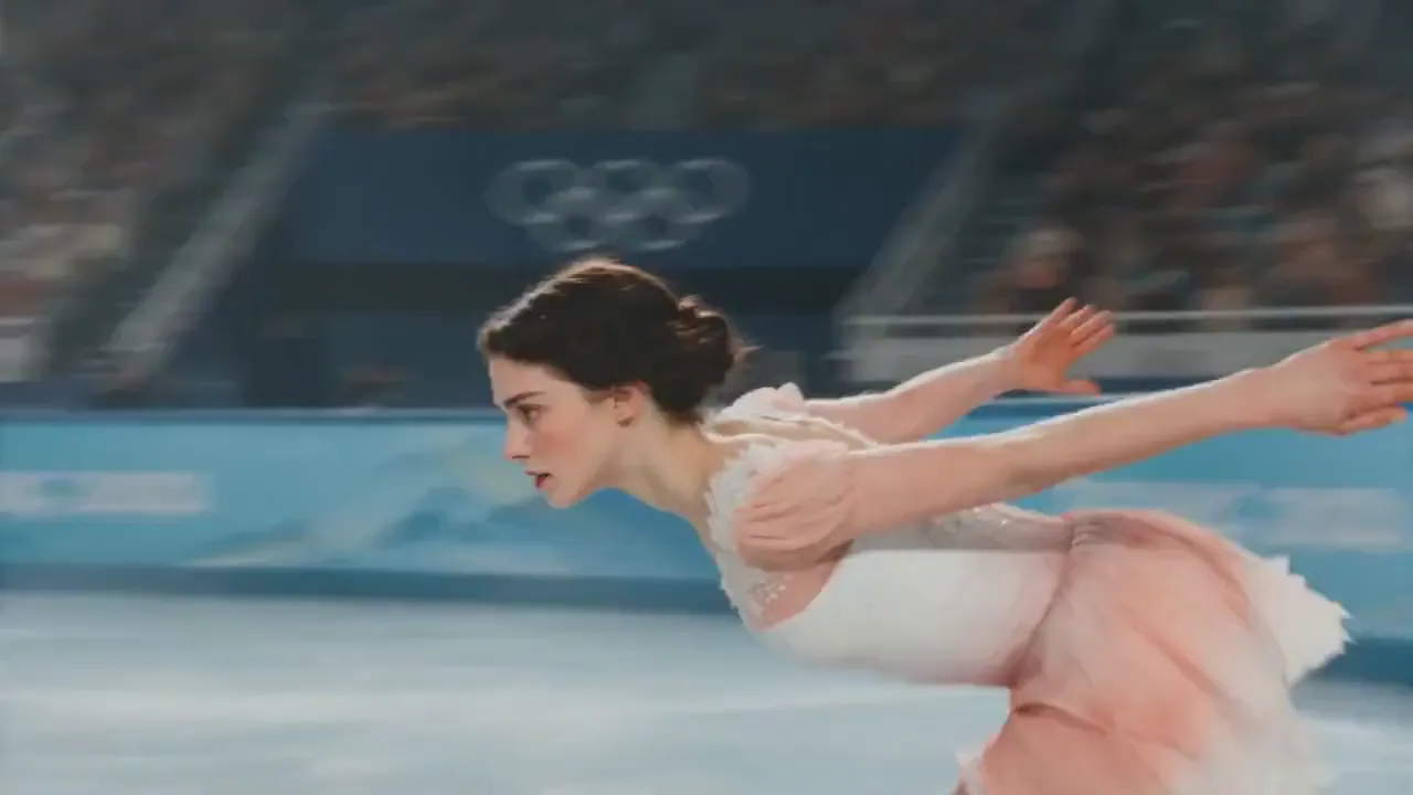 Pirouette sur glace