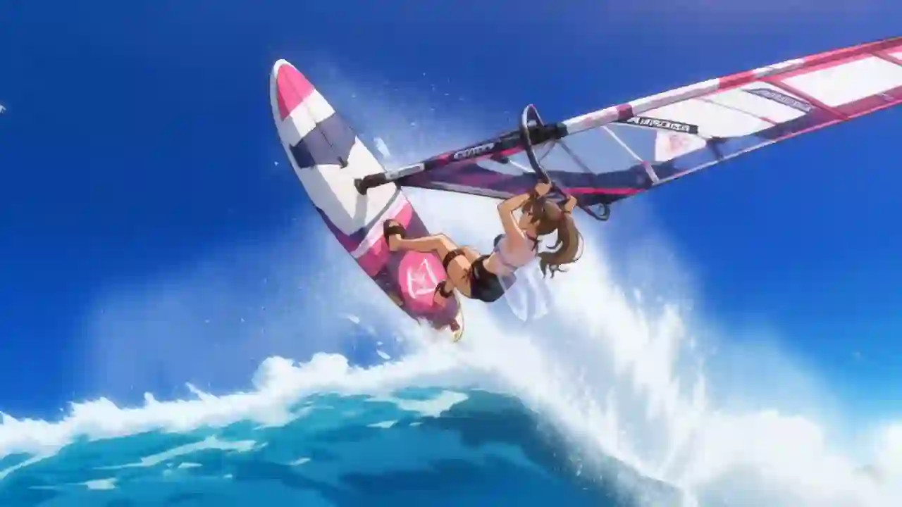 Planche à voile tropicale